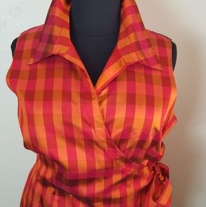 🌸 Ashley Stewart Silk Wrap Dress